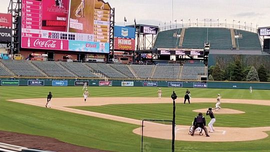 It was literally a field of dreams Monday afternoon