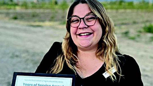 RHS ag teacher honored