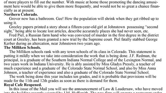 THE MILLIKEN MAIL