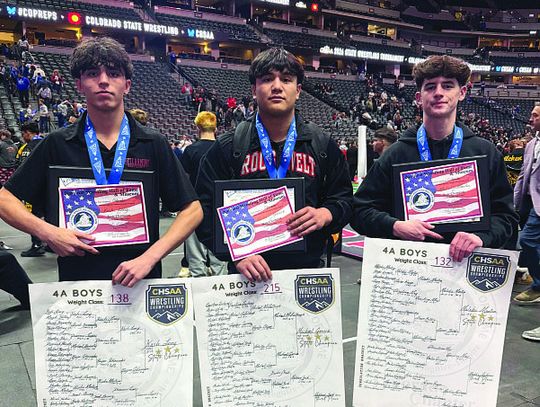 Congrats to (left to right) Kash Long (138 pounds)