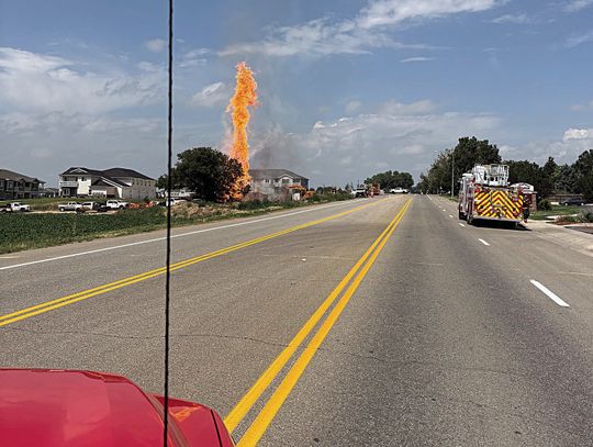 Flames shot hundreds of feet into the air last Thursday 