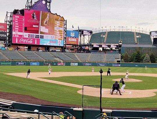 It was literally a field of dreams Monday afternoon