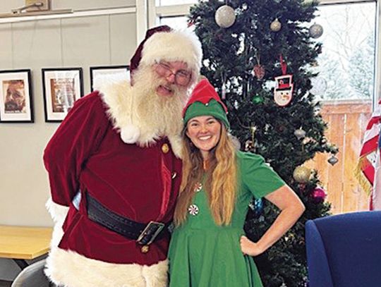 Santa and on of his elves