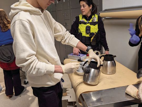 Students from Roosevelt High School and Middle School got the chance to connect with members of the Johnstown Police Department recently