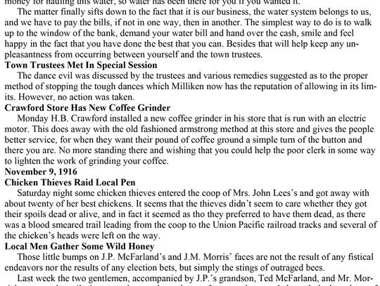 THE MILLIKEN MAIL