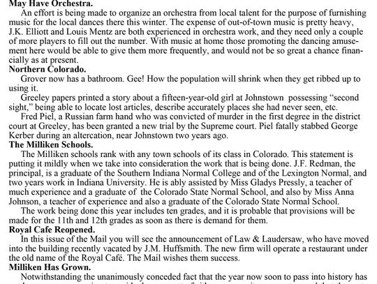 THE MILLIKEN MAIL