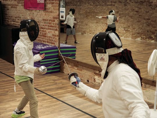 They’re parrying on Parish Avenue as the Thompson Rivers Parks and Recreation District is offering fencing classes