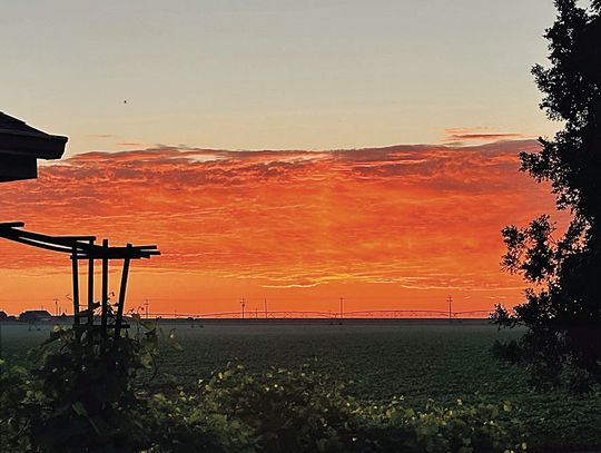 This stunning sunrise photo was recently sent to us