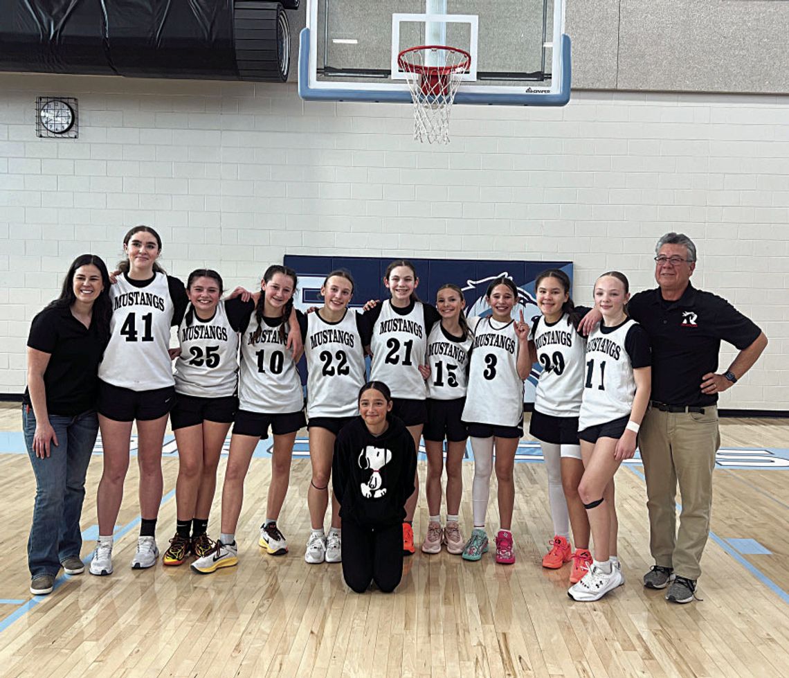 Congratulations to the Roosevelt Middle School 7th grade girls basketball team