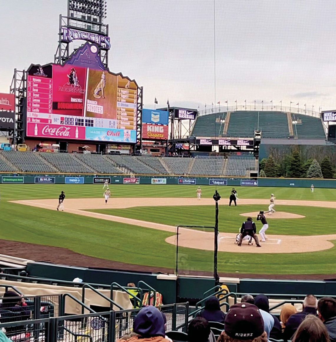 It was literally a field of dreams Monday afternoon