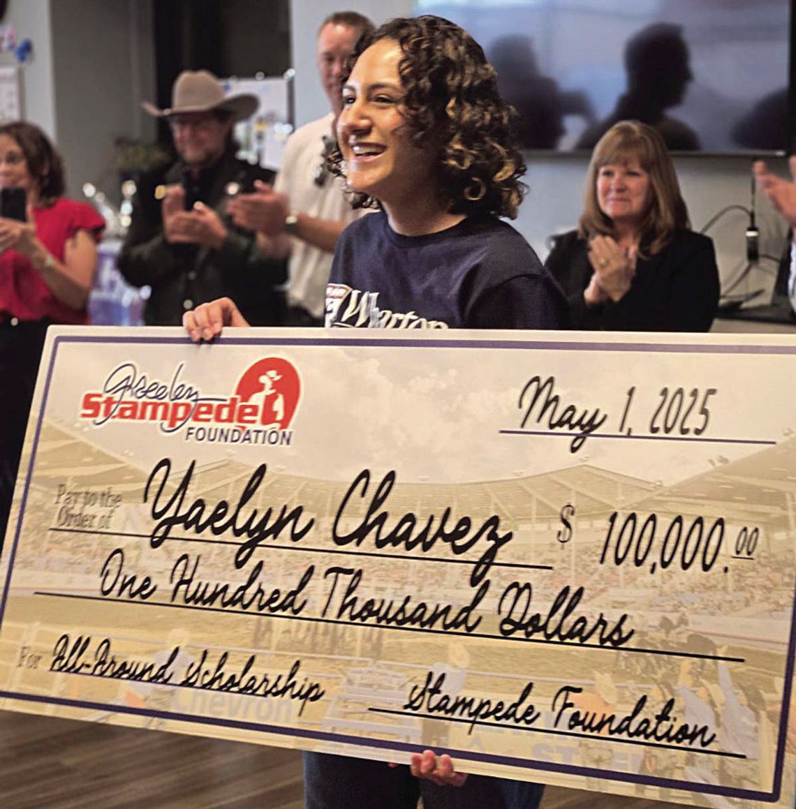 Chavez receives $100K Stampede scholarship