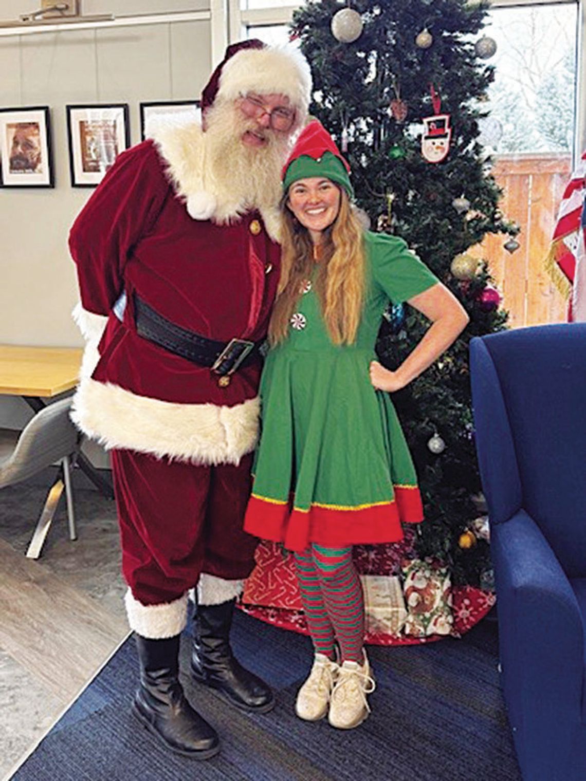 Santa and on of his elves