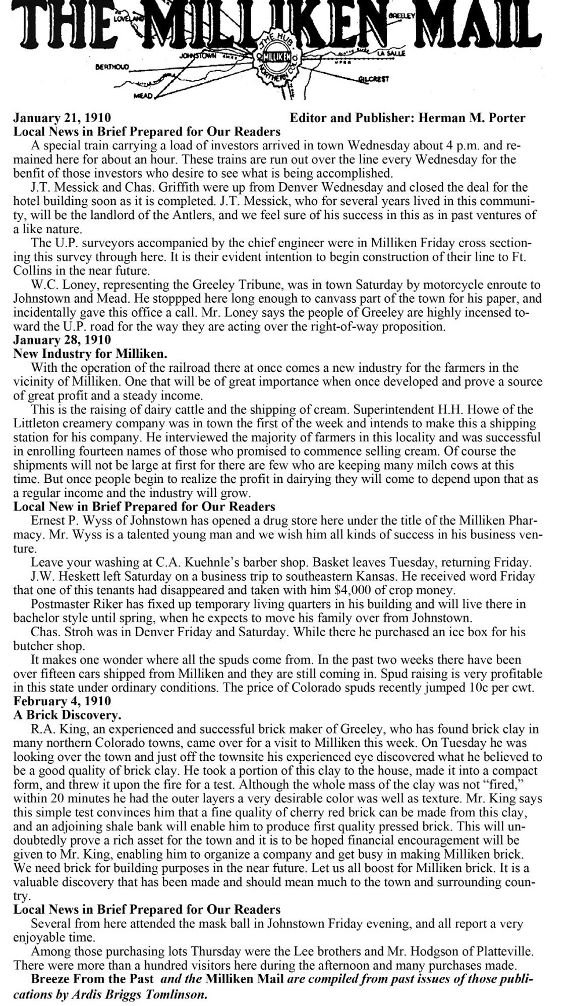 THE MILLIKEN MAIL