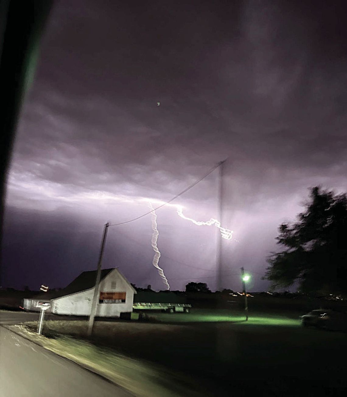 The sky was alive with a lightning show this past Saturday night as a storm passed through the area